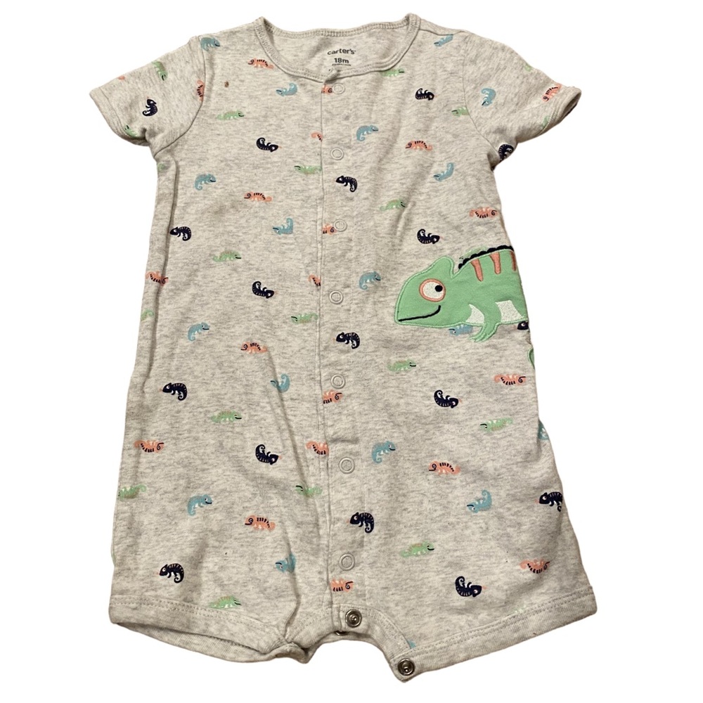 Carters Toddler Boy 18 m Summer Romper Shortall Outfit Baby Clothing 4/$20 🛑
